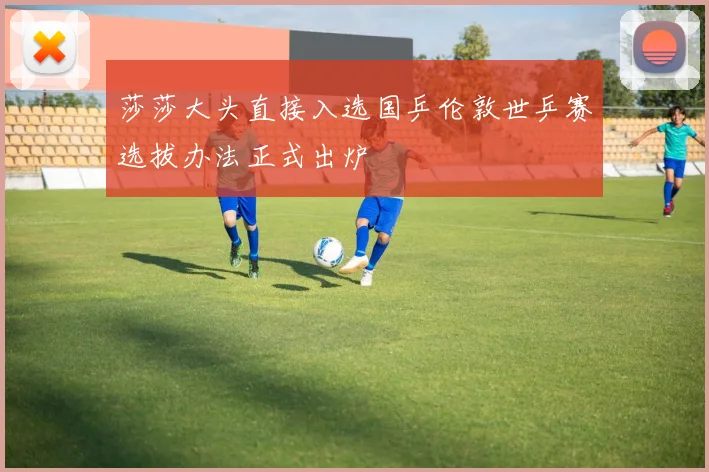 莎莎大头直接入选国乒伦敦世乒赛选拔办法正式出炉