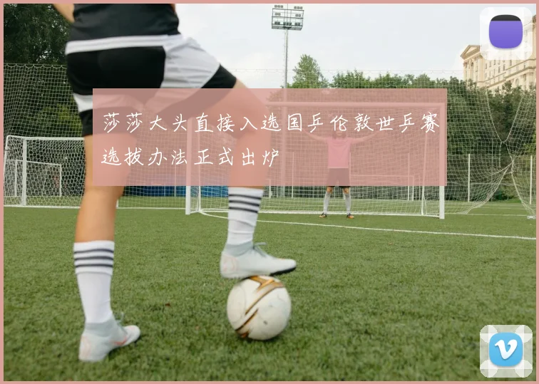 莎莎大头直接入选国乒伦敦世乒赛选拔办法正式出炉